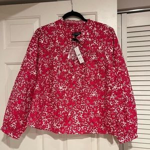 J.Crew Floral Blouse Size S NWT